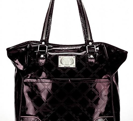 Versace: сумка  Embossed Patent Leather Tote