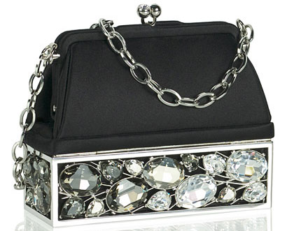 Judith Leiber: атлас, металл, драгоценности
