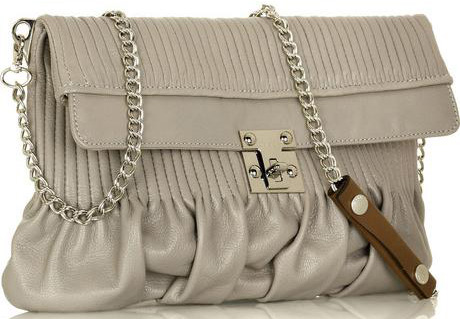 Marni:  Shiny Leather Shoulder Bag