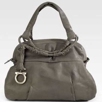 Salvatore Ferragamo Nuova Calf Dome Satchel