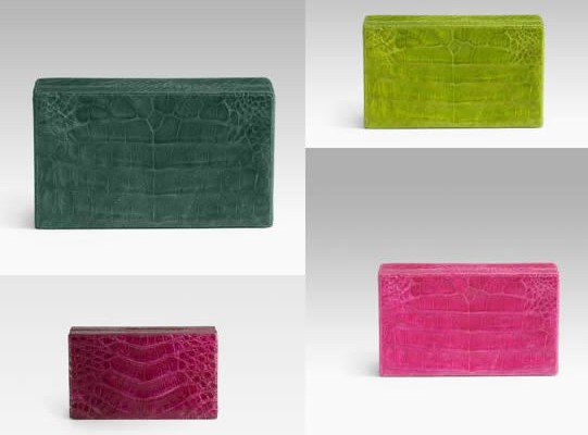Nancy Gonzalez: клатч Crocodile Box